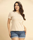 Basic Crew Neck White Dot T-Shirt